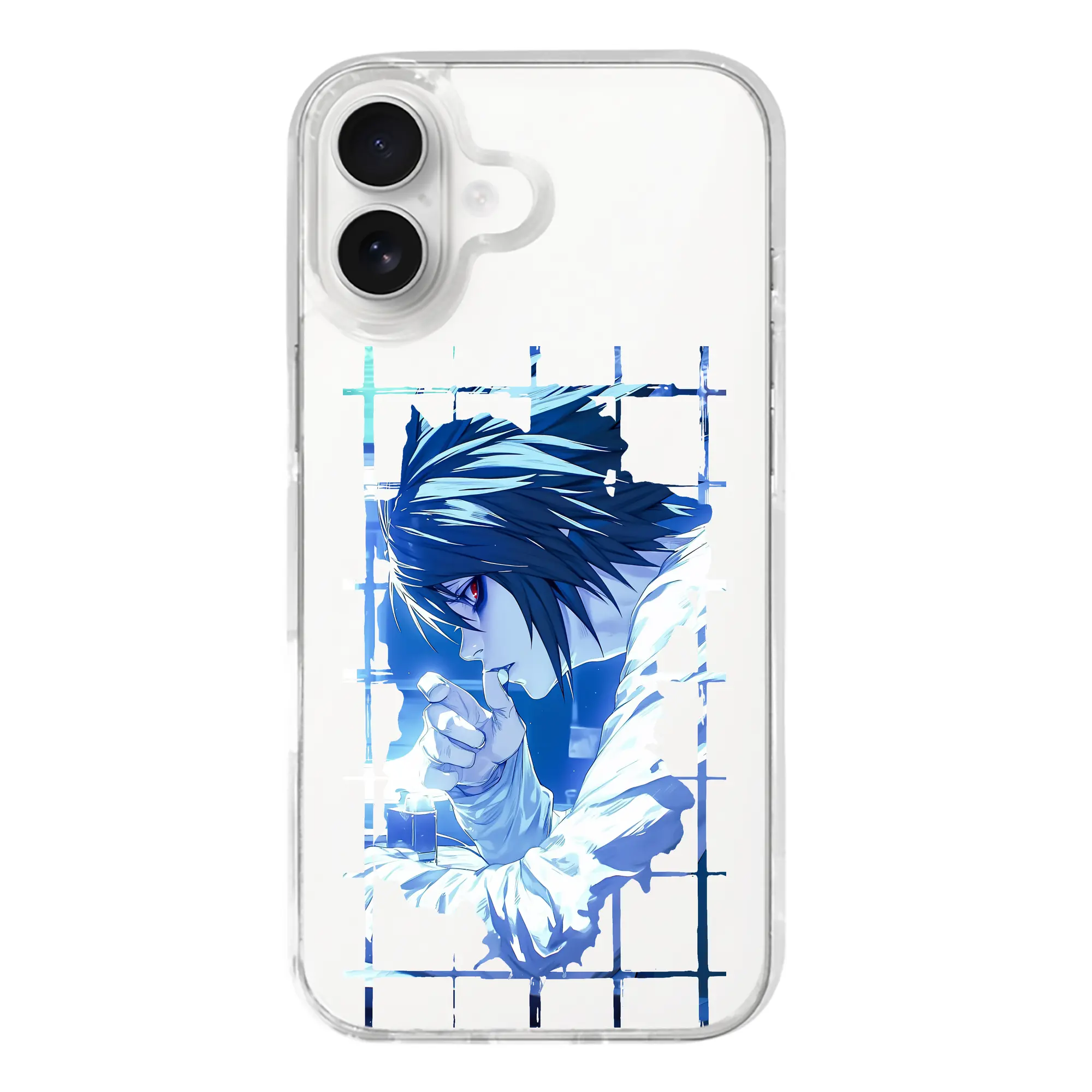 デスノート グッズ,L - iPhone 17シリーズ 透明スマホケース – 薄型・耐衝撃・精密フィット保護カバー